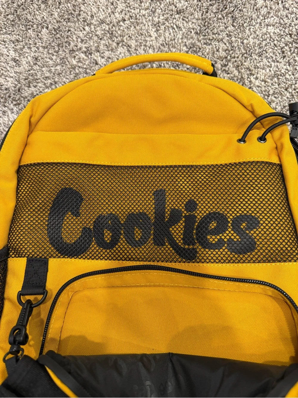 NWT Cookies Stasher Smell Proof Backpack Yellow Black